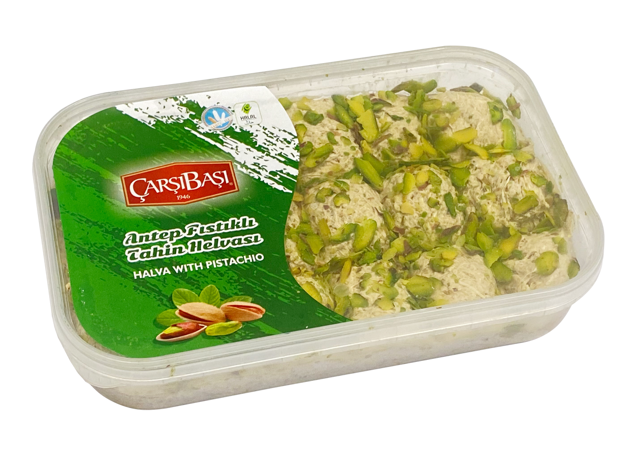 Halva (Helva) au Tahini de Pistache Antep Premium - Bloc de 400g