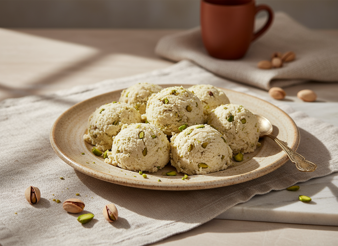 Halva (Helva) au Tahini de Pistache Antep Premium - Bloc de 400g