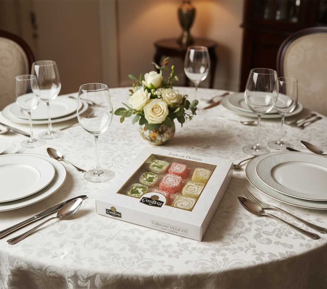 Carsibasi Délice roulé assorti aux saveurs de fruits premium - Boîte cadeau 300g