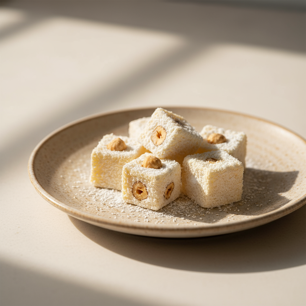 Carsibasi Premium Loukoum Turc Sultan Sans Gluten avec Noisette - Boîte de 500g