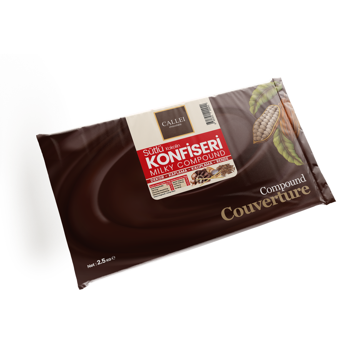 Calleï Professionnel Chocolat Composé Confiserie Lactée - 2.5kg