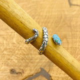 Adjustable Turquoise Snake Ring - TryAladdin