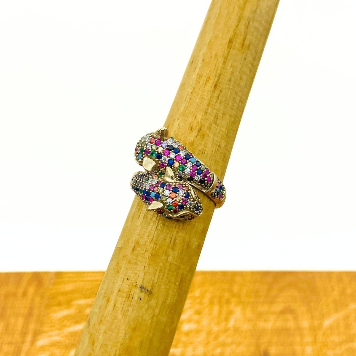 Amethyst Tiger Head Ring - TryAladdin