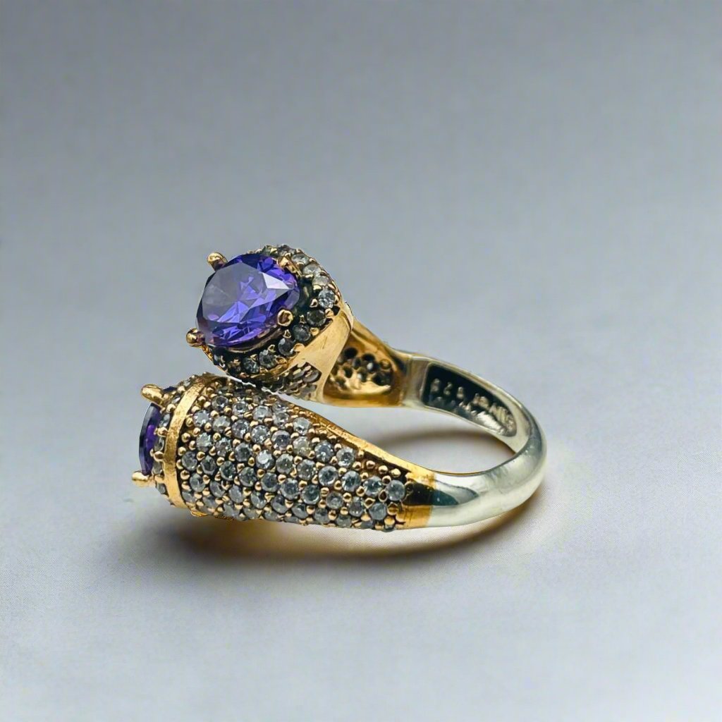 Istanbul Jewelry | Amethyst Turkish Design Handmade Silver Ring - TryAladdin