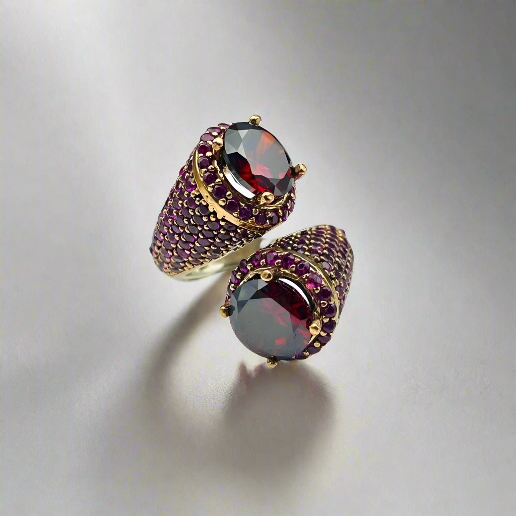 Istanbul Jewelry | Ruby Turkish Design Handmade Silver Ring - TryAladdin