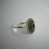 Istanbul Jewelry | Ruby and Emerald Ottoman Style Handmade Silver Ring - TryAladdin