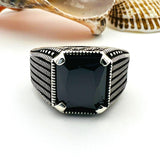 Black Onyx Men's Ring - TryAladdin