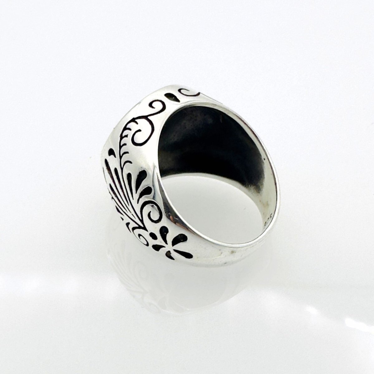 Captivating Men's Ship Design Silver Ring - TryAladdin