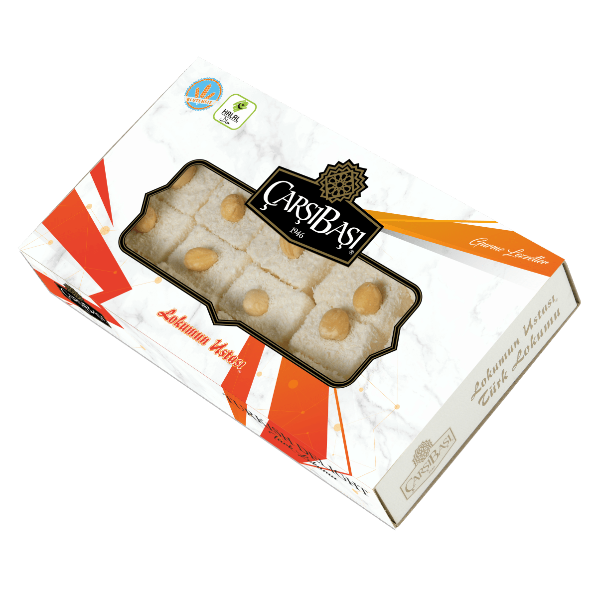 Carsibasi Premium Gluten - Free Sultan Turkish Delight with Hazelnut - 500g Box - TryAladdin