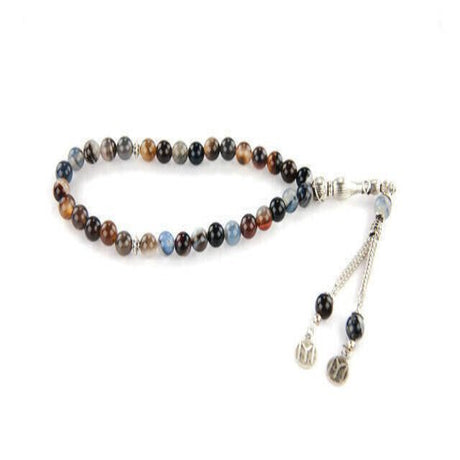 Colorful Agate Ceyt Stone 33 Beads Tasbih - TryAladdin