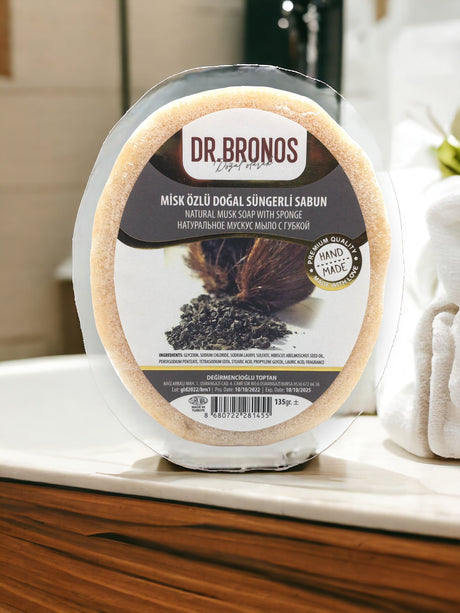 Dr. Bronos | Natural Musk Soap with Sponge - TryAladdin