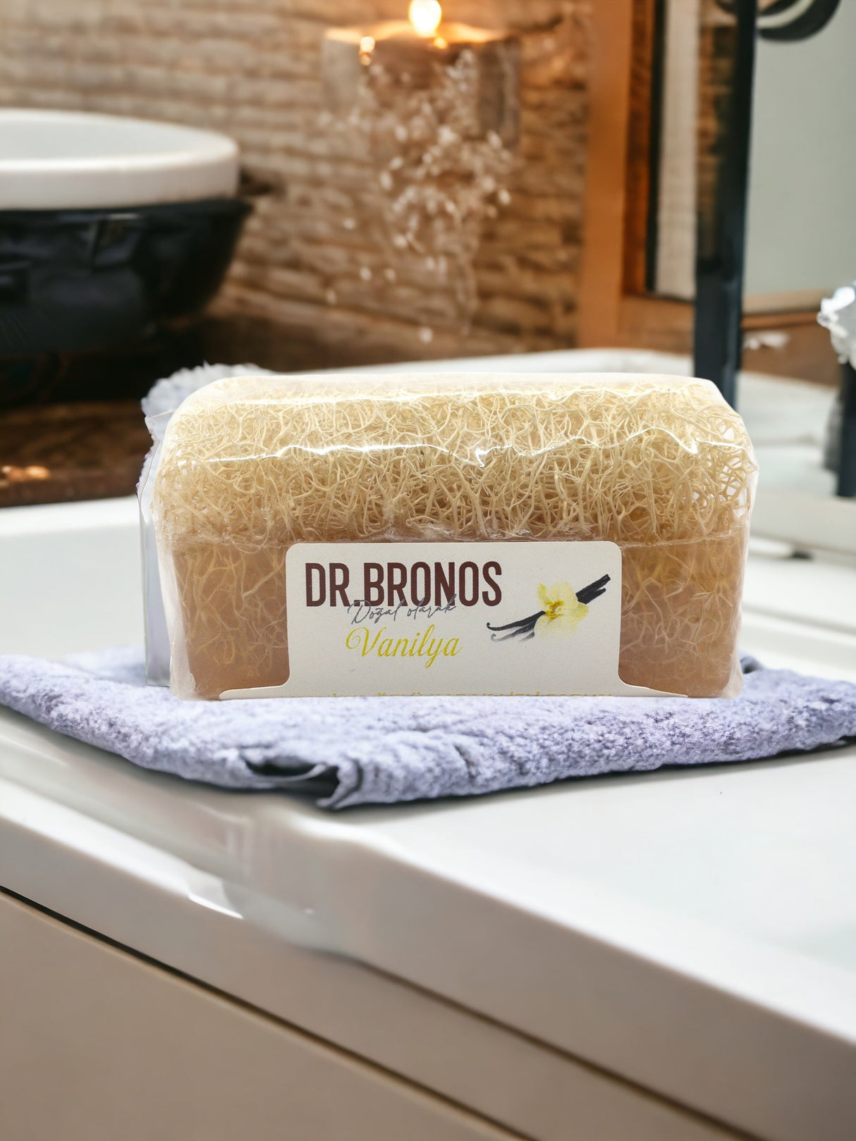 Dr. Bronos | Vanilla Soap with Natural Pumpkin Loofah - TryAladdin