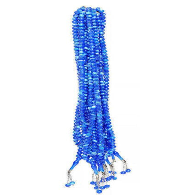 Hajj Umrah Gift Tasbih, 99 Beads 8mm (10 Pieces) - Blue - TryAladdin