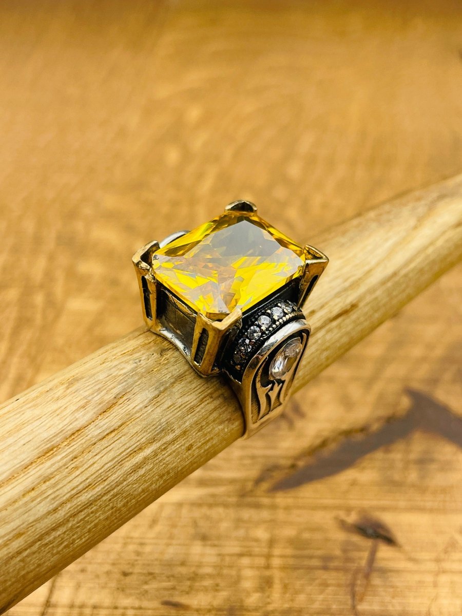 Handmade Women's Citrine Ring - TryAladdin