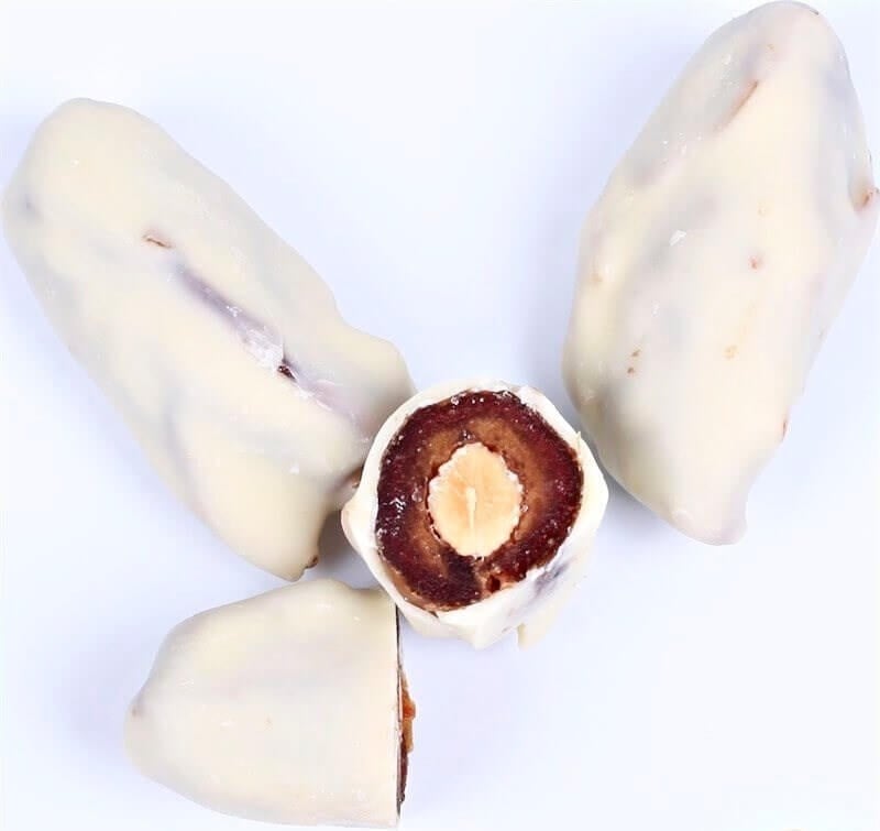 Hurma | White Chocolate Covered Dates with Almonds - TryAladdin