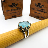 Light Blue Tourmaline Stone WoMen's Ring - TryAladdin