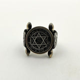 Men's 925 Sterling Silver Seal of Solomon Ring - TryAladdin