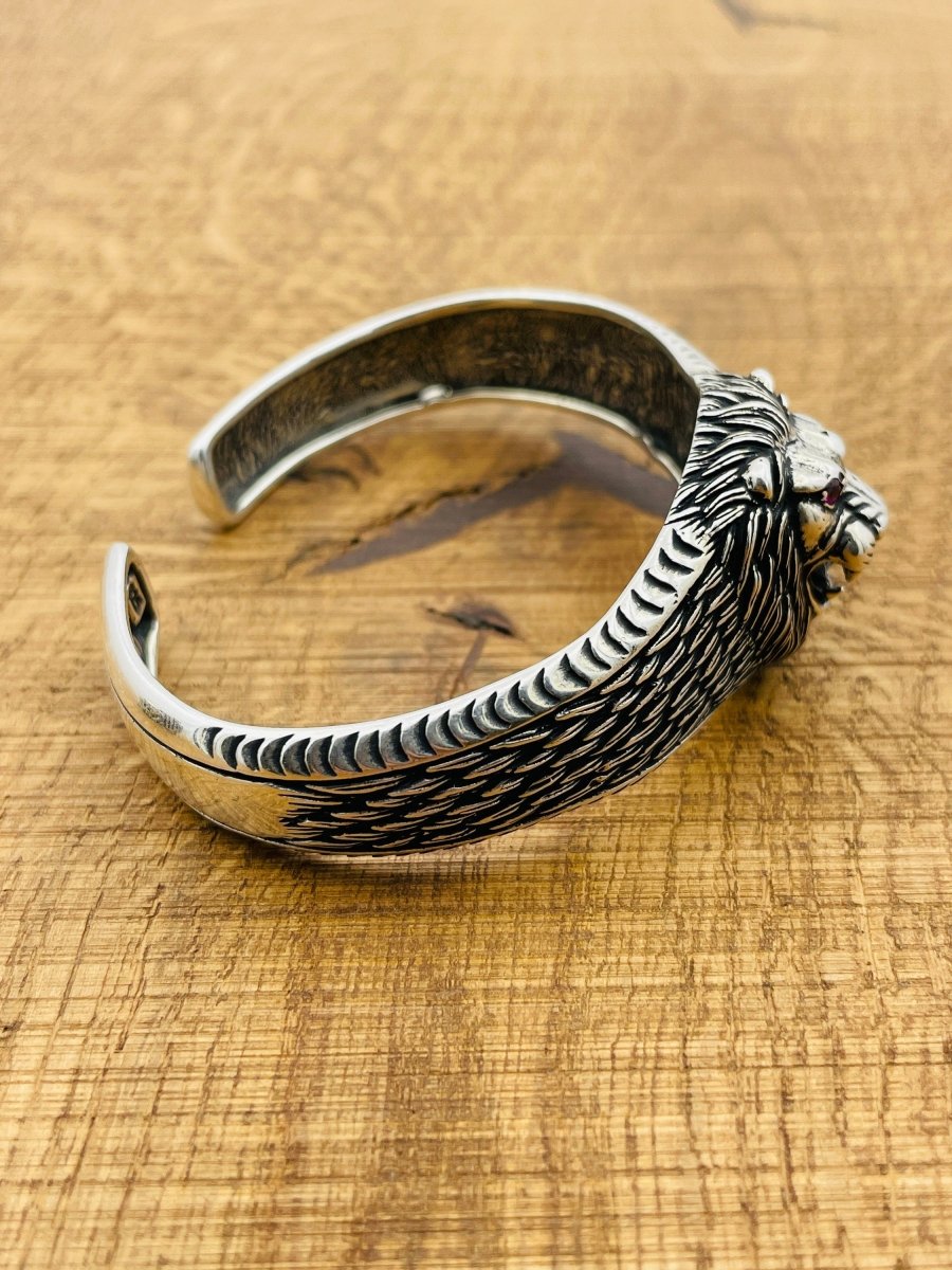 Men's Adjustable Cuff Silver Bracelet - TryAladdin