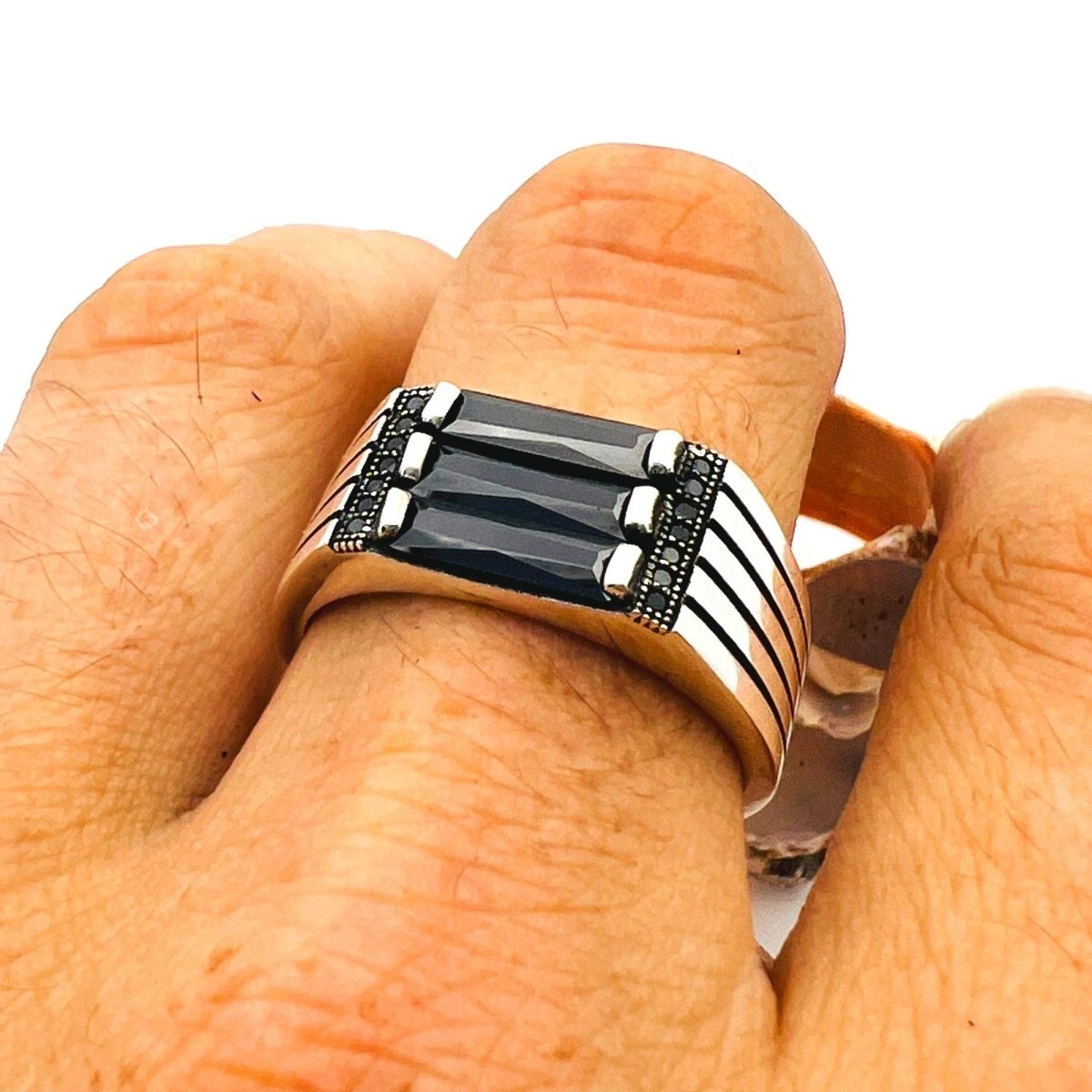 Men's Black Onyx Ring - TryAladdin