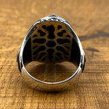 Men's Black Onyx Silver Ring - TryAladdin