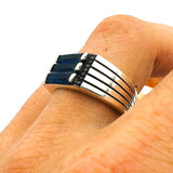 Men's Blue Sapphire Ring - TryAladdin