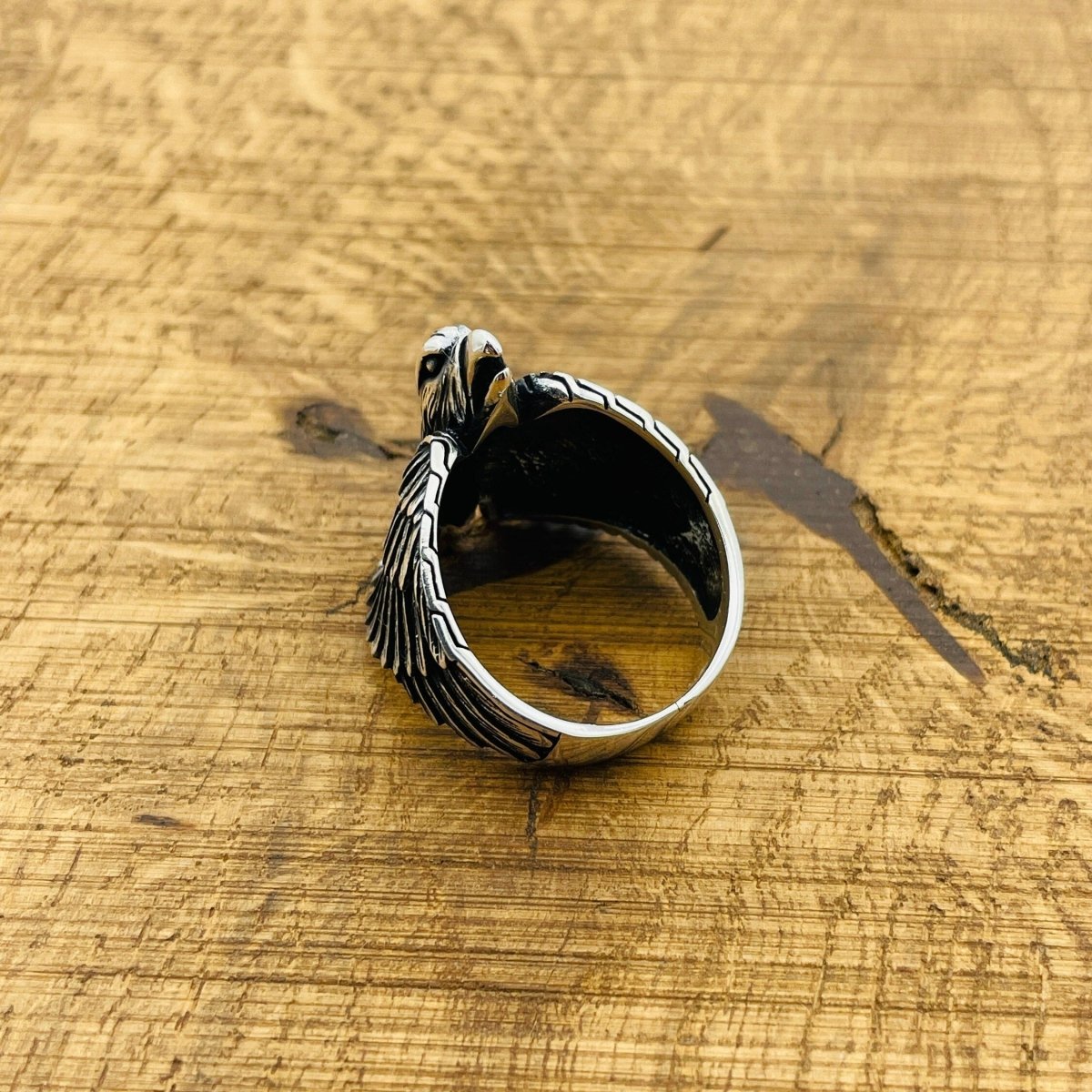 Men's Eagle Silver Ring - TryAladdin