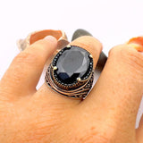 Men's Handmade Onyx Ring - TryAladdin