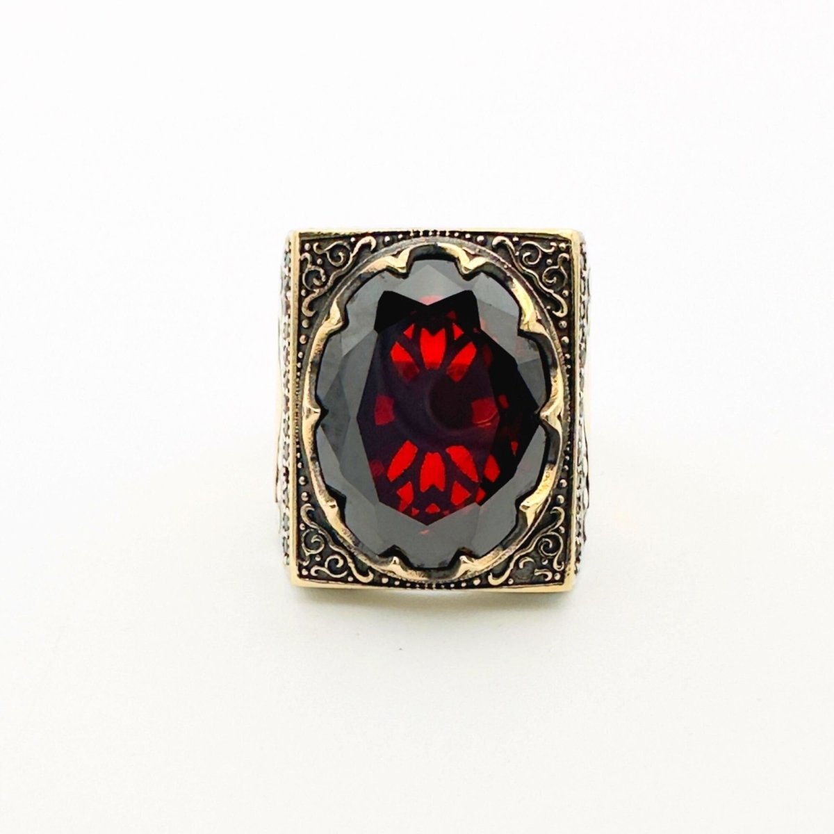 Men's Handmade Ruby Ring - TryAladdin