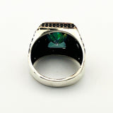 Men's Mystic Topaz Silver Ring - TryAladdin