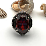 Men's Ruby Eagle Ottoman Ring - TryAladdin