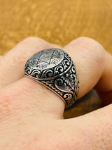 Men's Star of David Silver Ring - TryAladdin