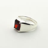 Modern Minimalist Men's Ruby Ring - TryAladdin