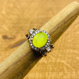 Multi Stone Ring, Ruby & Yellow Tourmaline - TryAladdin