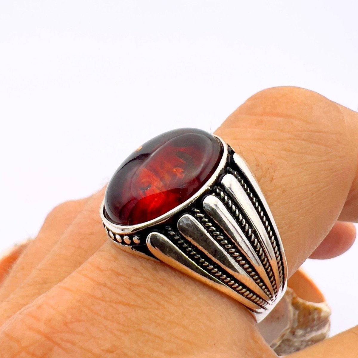 Mystic Topaz Men's Ring Jewelry - TryAladdin