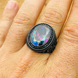 Mystic Topaz Stone Ring - TryAladdin