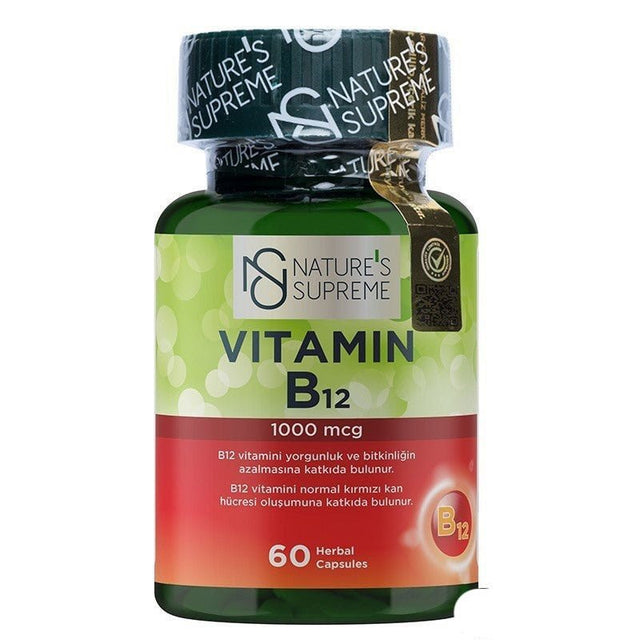 Nature's Supreme Vitamin B12 1000 Mcg 60 Tablets - TryAladdin