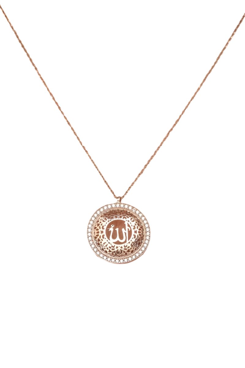 Nereze | Rose Islamic Motivated Allah Word Necklace - TryAladdin