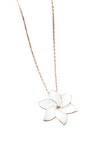 Nereze | White Enameled Wind Rose Necklace - TryAladdin