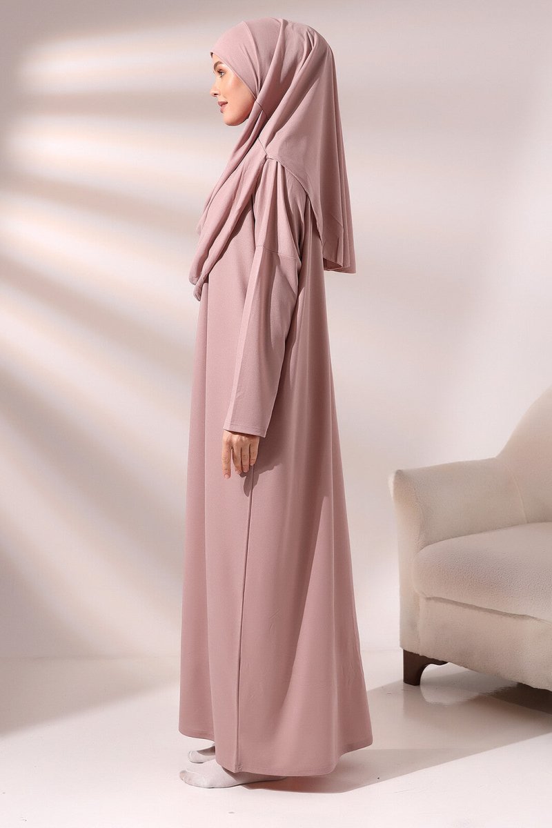 One Piece Prayer Dress - Rose Pink Color - TryAladdin