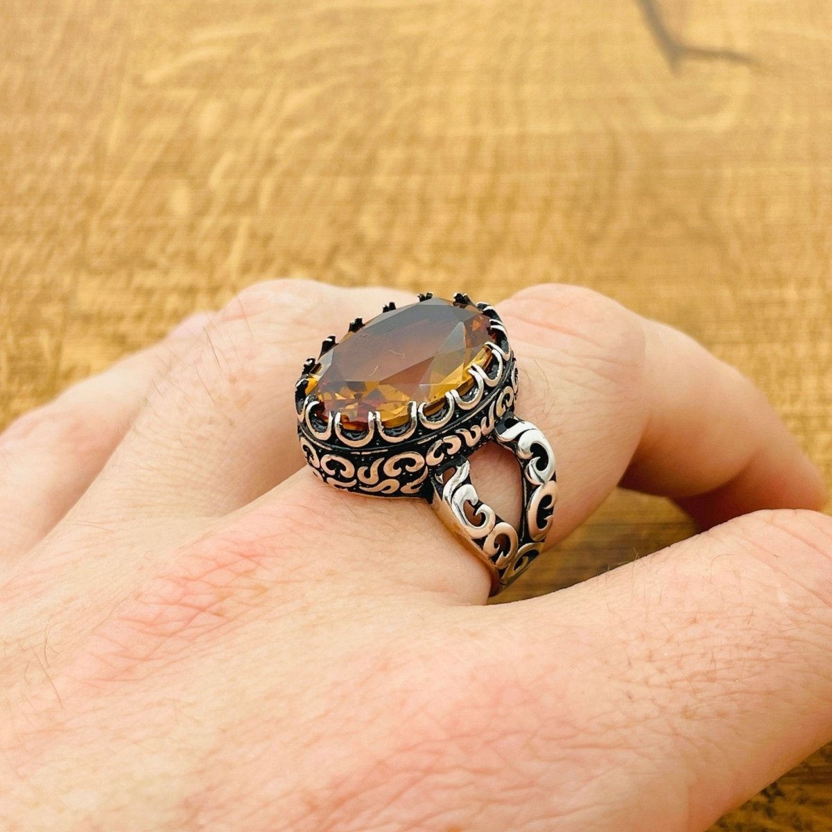 Ottoman Multi - Color Zultanite Men's Ring - TryAladdin