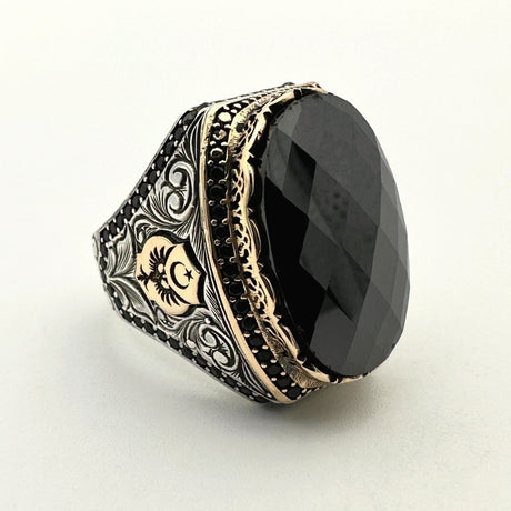 Ottoman Style Men's Ring - TryAladdin