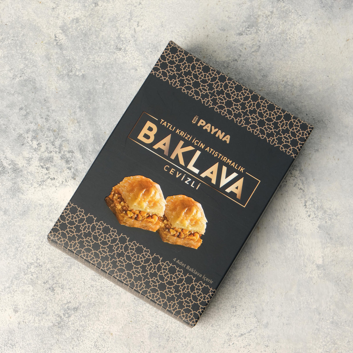 Payna | Walnut Baklava Box - 4 Single Serve Slices (Bundle of 2 Boxes) - TryAladdin