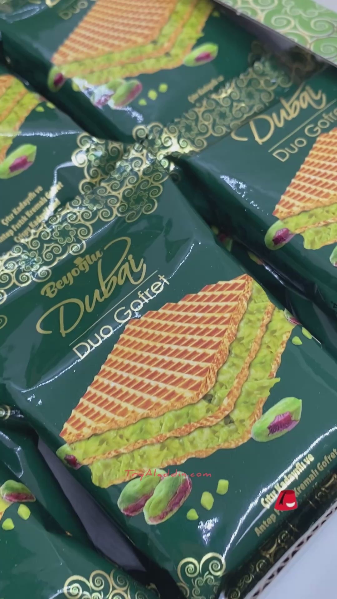 Beyoglu | Duo de gaufrettes de Dubaï (fourré à la pistache et à la crème de kadaïf) - 36g