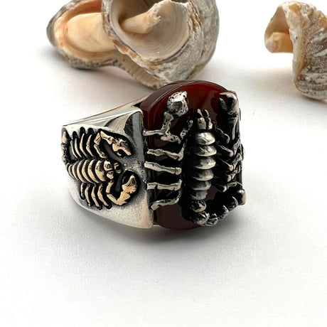 Scorpion Agate Ring - TryAladdin