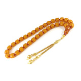 Selderesi | Big Capsul Cute Amber Tasbih with Yellow Tassel - TryAladdin