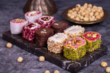 Sukru Efendi 1935 | Mix Turkish Delight Wraps with Pistachio and Hazelnut in Gift Metal Box - TryAladdin