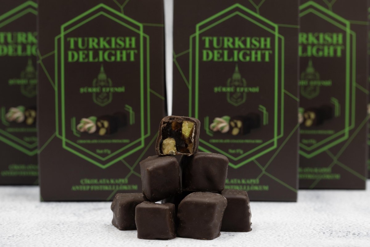 Sukru Efendi 1935 | Open and Enjoy Turkish Delight Chocolate Coated Pistachio - TryAladdin