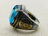 Tourmaline Stone Men's Ring - TryAladdin