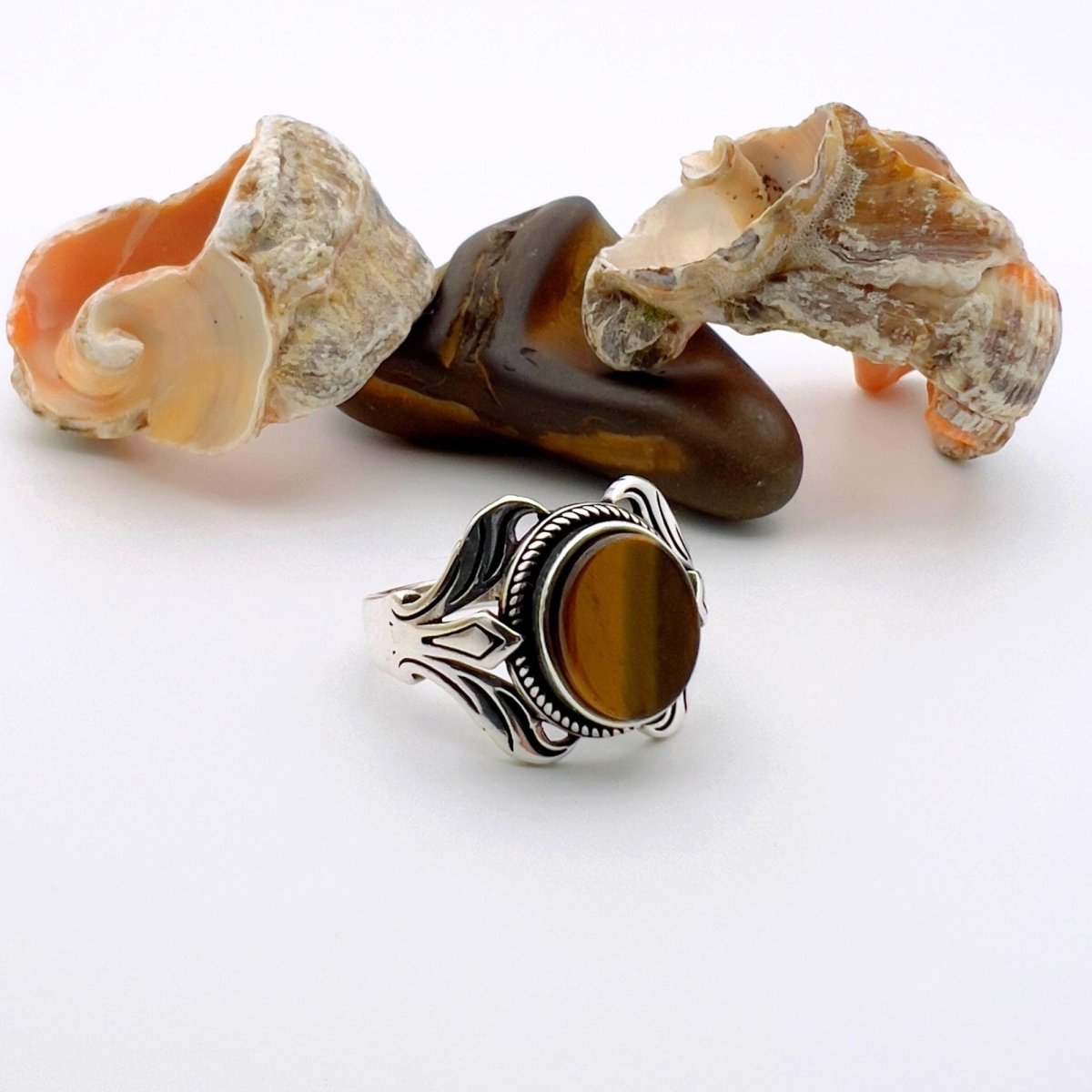 Turkish Tiger's Eye Men's Ring - TryAladdin