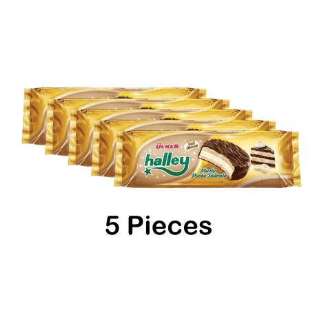 Ulker | Halley Mini Chocolate Covered Banana Falvoured Sandwhich Biscuits - TryAladdin